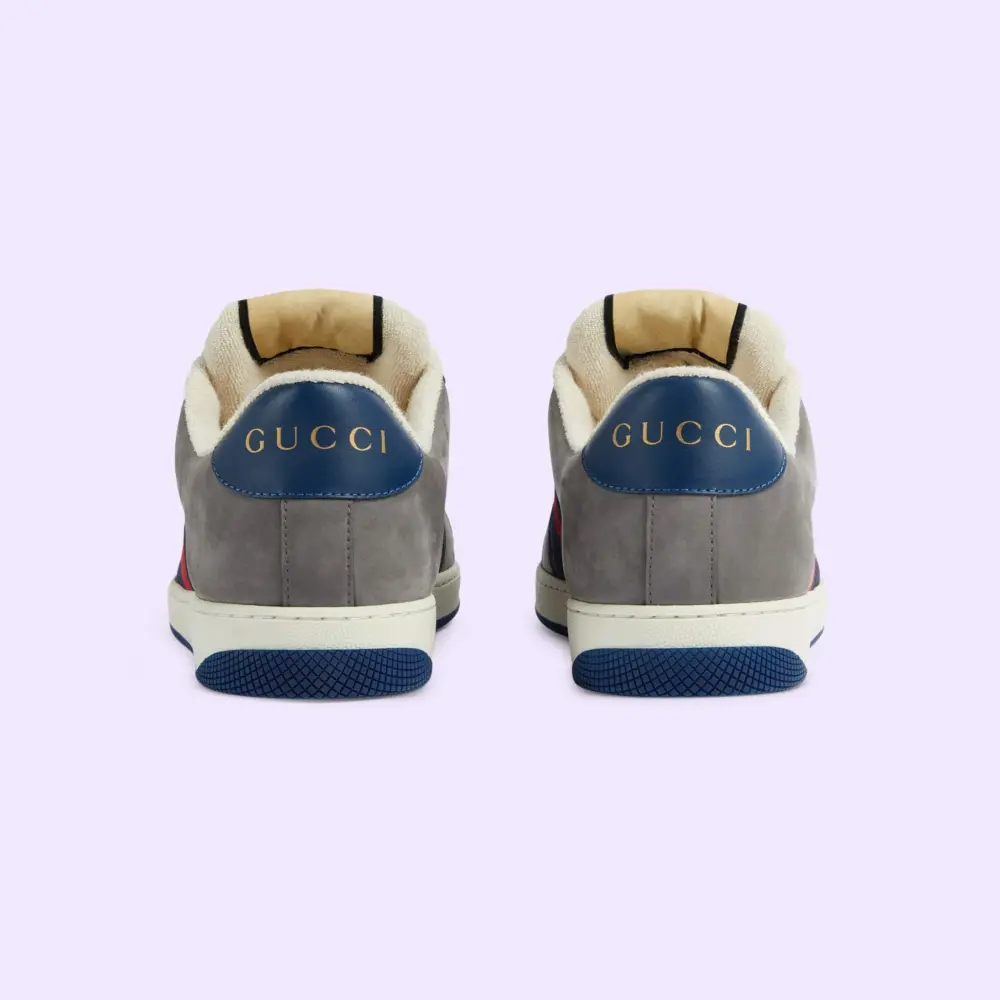 Giày Gucci GG Screener Sneaker 'Grey Suede' 576223-FAA3T-4551 - Ảnh 5