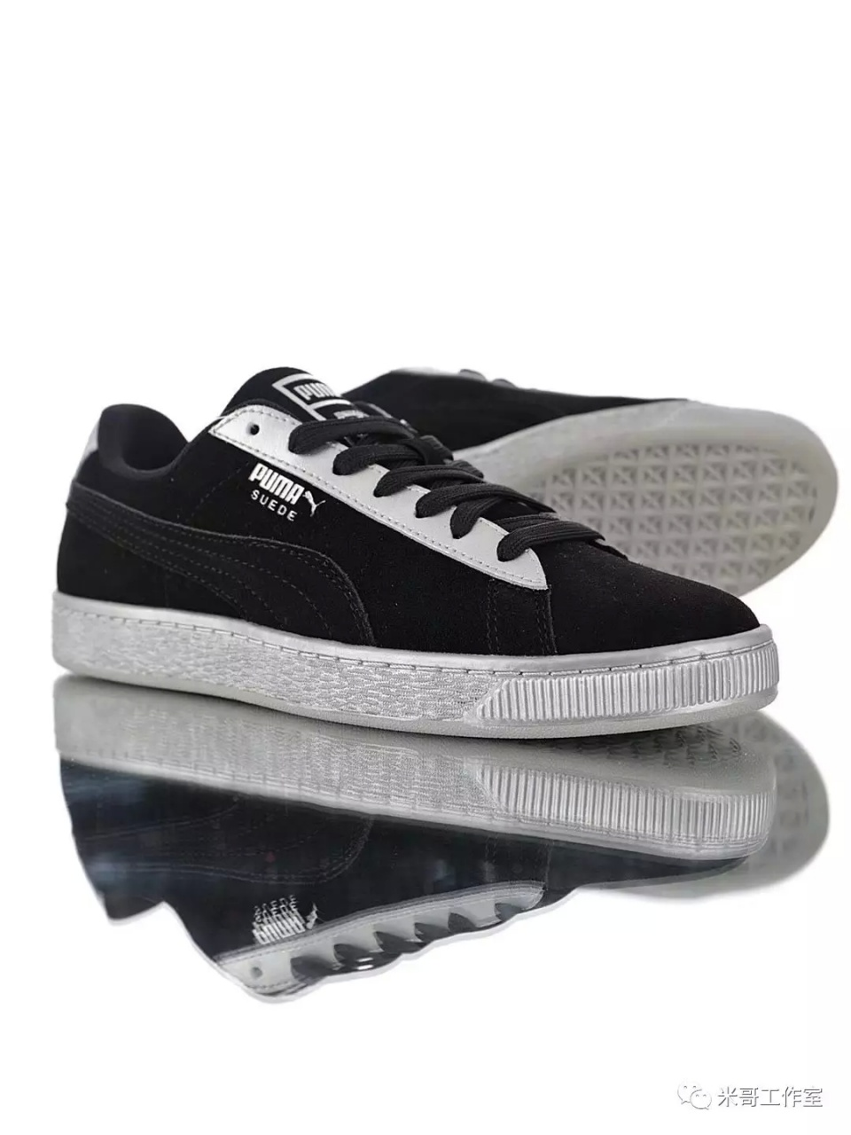 Giày Puma Suede Classic Metallic 'Black Grey' 367397-03 - Ảnh 5