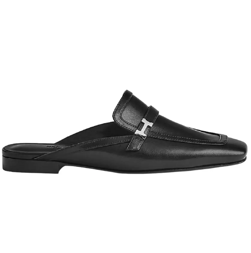 Giày Hermes Square Toe Casual Street Style 'Black' H231054Z-02390