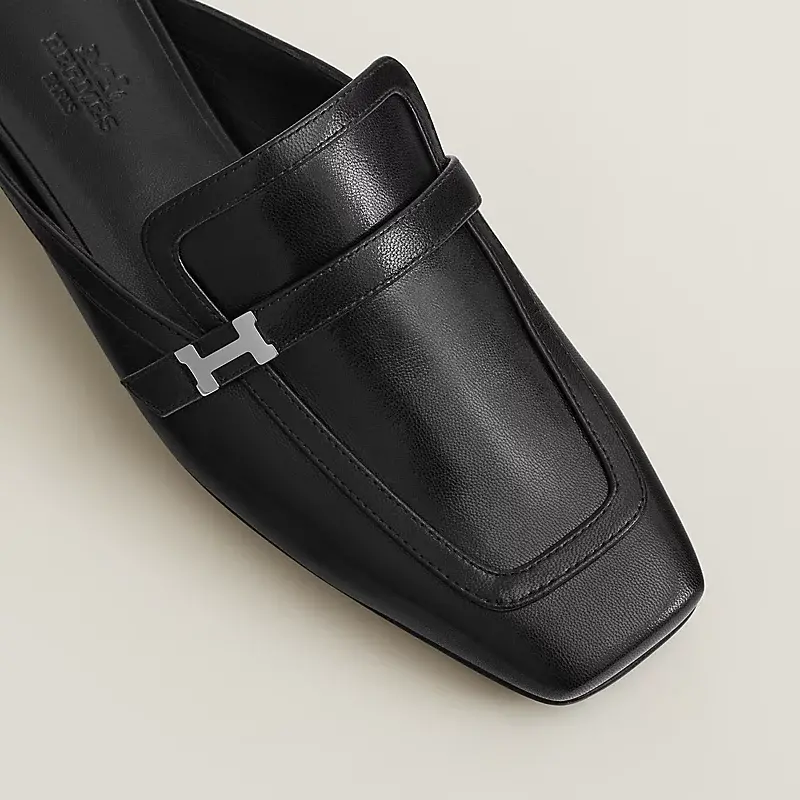 Giày Hermes Square Toe Casual Street Style 'Black' H231054Z-02390 - Ảnh 5