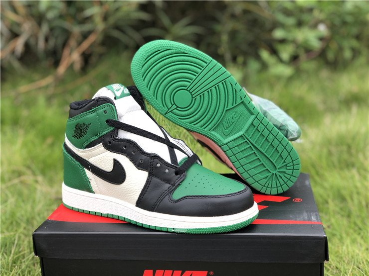 Giày Nike Air Jordan 1 Retro High OG GS 'Pine Green' 575441-302 - Ảnh 4
