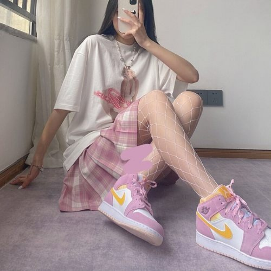 Giày Nike Air Jordan 1 Mid SE GS 'Arctic Pink' DC9517-600 - Ảnh 4