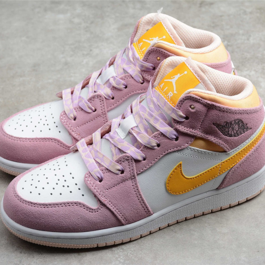Giày Nike Air Jordan 1 Mid SE GS 'Arctic Pink' DC9517-600 - Ảnh 3