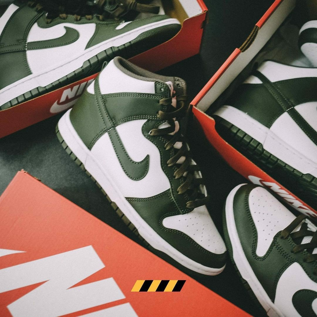 Giày Nike Dunk High Retro Cargo Khaki DD1399-107 - Ảnh 4
