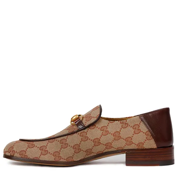 Giày Gucci Loafer Fabric Beige 526298-9Y9W0-8369 - Ảnh 5