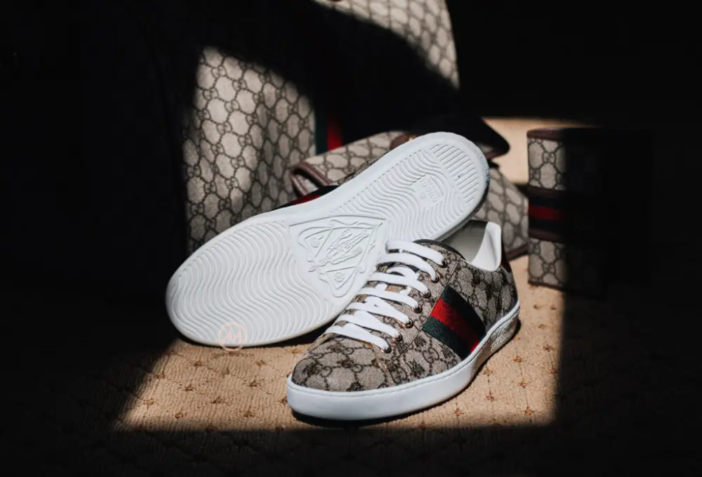 Giày Gucci Ace GG Supreme 'Bees' 548950-9N020-8465 - Ảnh 5