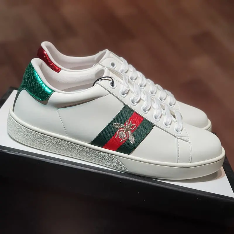 Giày Gucci Wmns Ace Embroidered 'Bee' 431942-A38G0-9064 - Ảnh 4