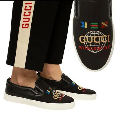 Giày Gucci Dublin Worldwide Flag Slip On 602849-GZO10-1075 - Ảnh 3