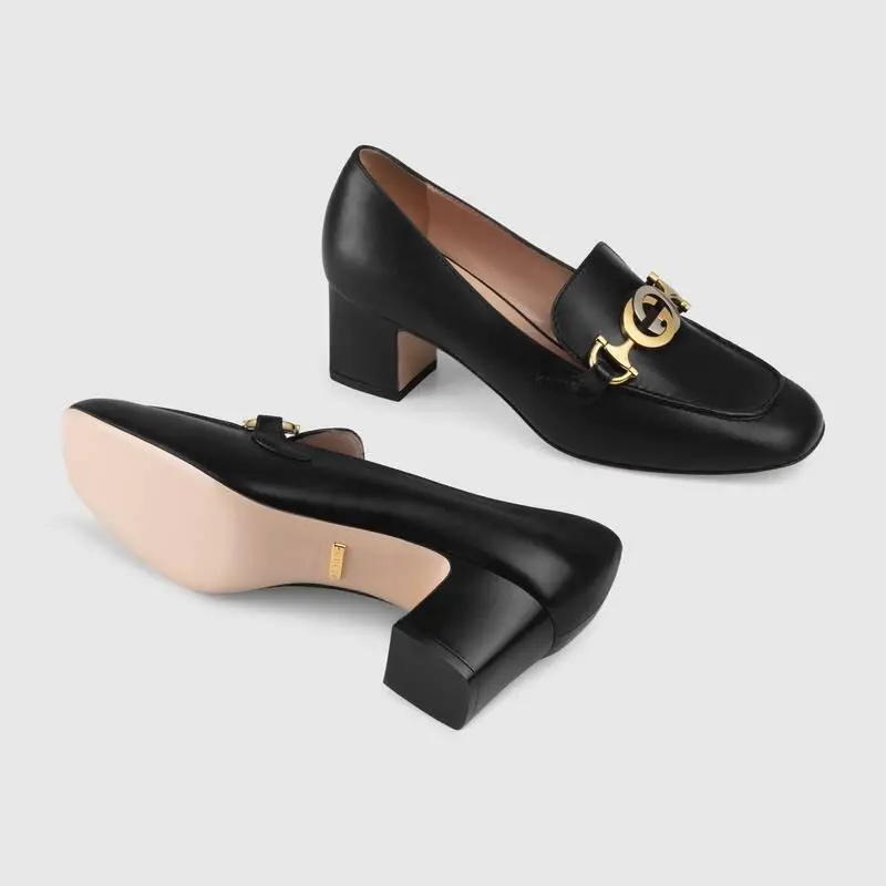 Giày Gucci Wmns Zumi Moccasin Pumps Black 575832-C9D00-1000 - Ảnh 5