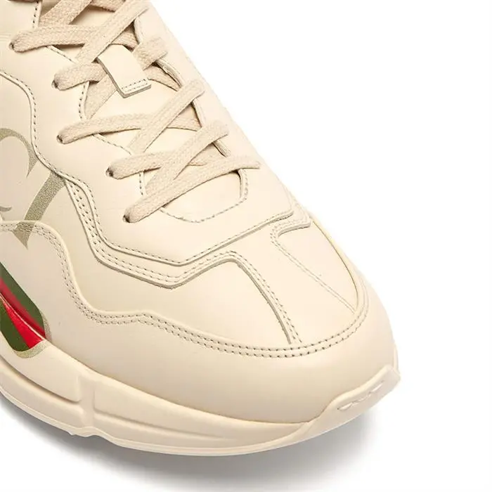 Giày Gucci Wmns Rhyton Leather Sneaker 'Logo' 528892-DRW00-9522 - Ảnh 9