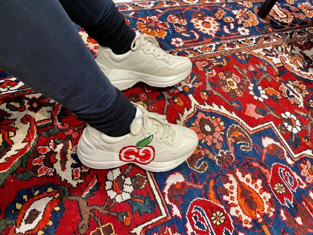 Giày Gucci Wmns Rhyton 'GG Apple Ivory' 609343-DRW00-9522 - Ảnh 7