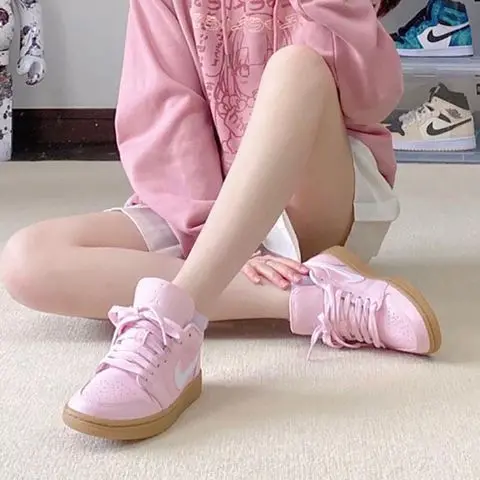 Giày Nike Wmns Air Jordan 1 Low 'Arctic Pink Gum' DC0774-601 - Ảnh 6
