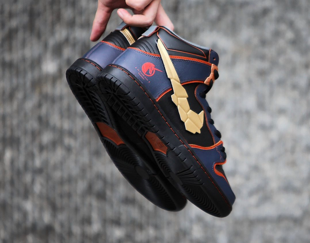 Giày Nike Gundam x Dunk High SB 'Project Unicorn - Banshee Norn' DH7717-400 - Ảnh 5