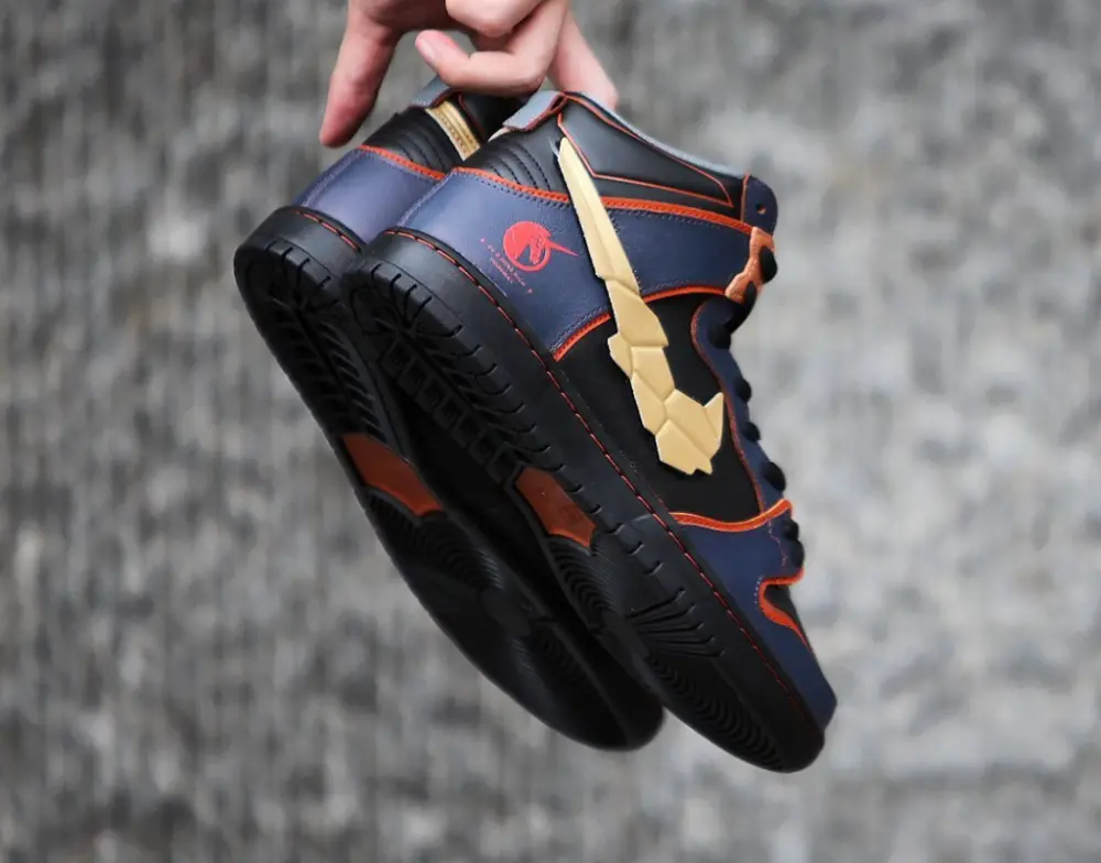 Giày Nike Gundam x Dunk High SB 'Project Unicorn - Banshee Norn' DH7717-400 - Ảnh 5