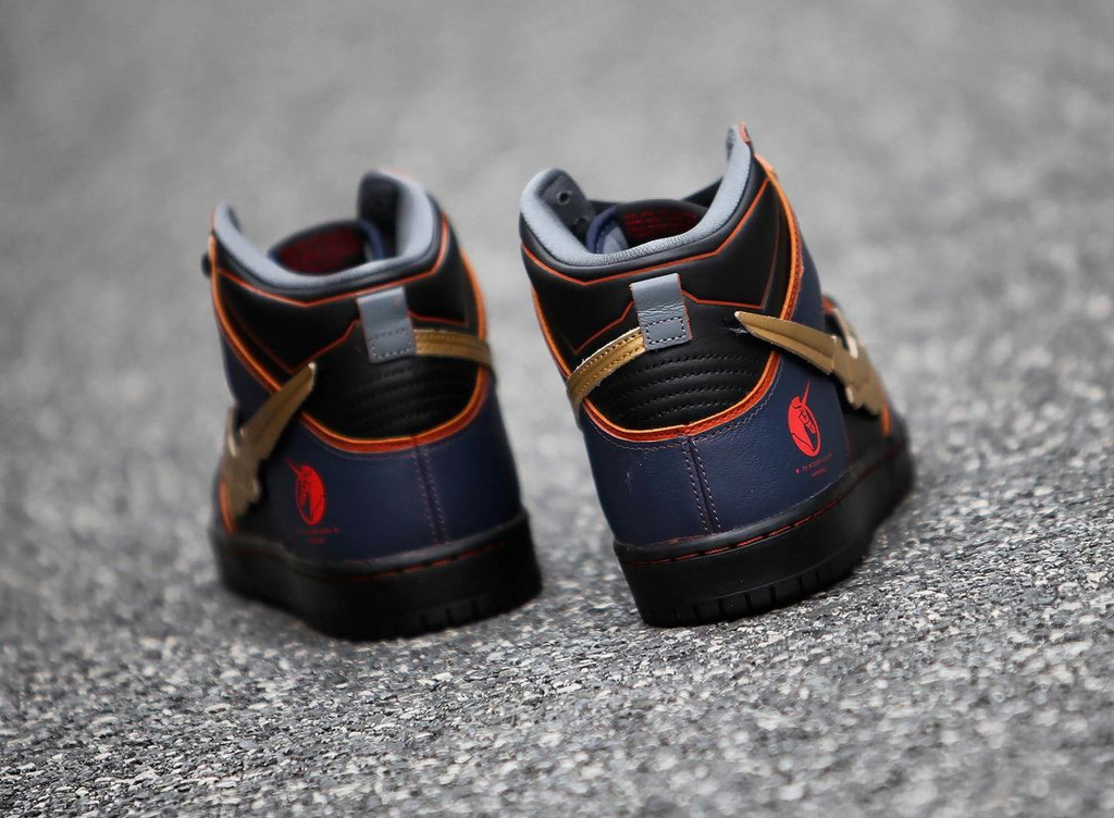 Giày Nike Gundam x Dunk High SB 'Project Unicorn - Banshee Norn' DH7717-400 - Ảnh 4