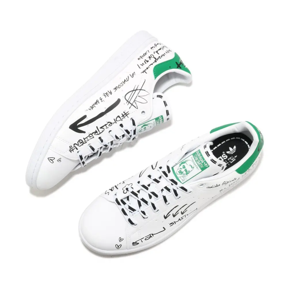 Giày Adidas Stan Smith 'Sharpie Pack Graffiti White Green' GV9800 - Ảnh 3