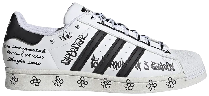 Giày Adidas Superstar 'Sharpie Pack Graffiti White Black' GV9804