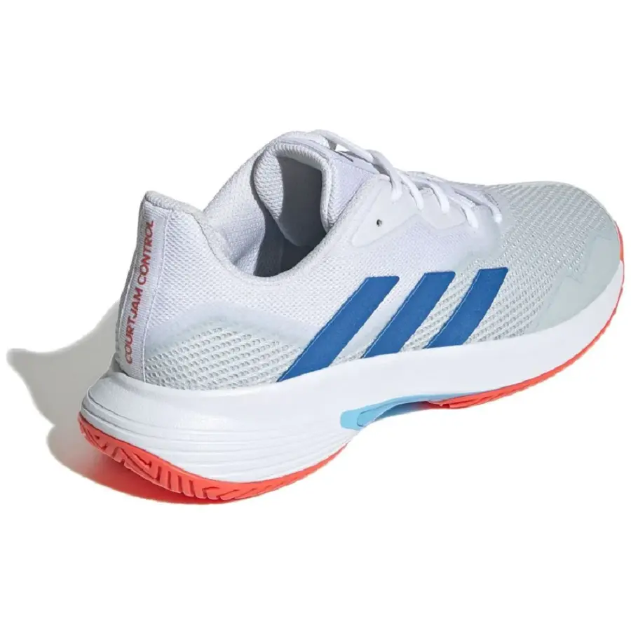 Alternative view of Giày Adidas CourtJam Control 'White Blue Tint Red' GW2985