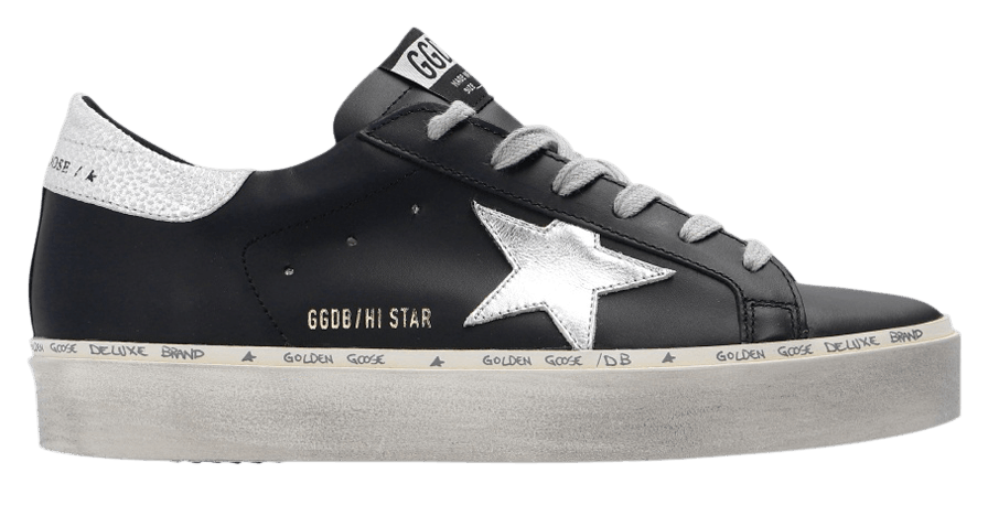 Giày Golden Goose Wmns Hi Star 'Black Silver' GWF00118-F000328-90179