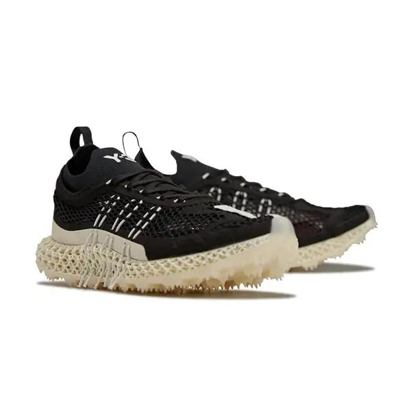 Giày Adidas Y-3 Runner 4D 'Black White' GX1091 - Ảnh 4