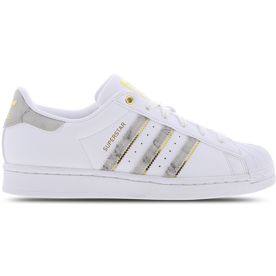 Giày Adidas Superstar 'White Gold Metallic' GX1839