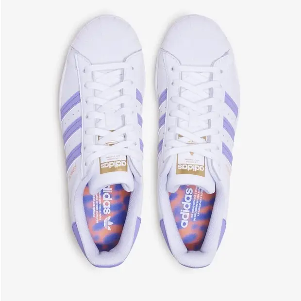Alternative view of Giày Adidas Superstar 'White Light Purple' GX2537
