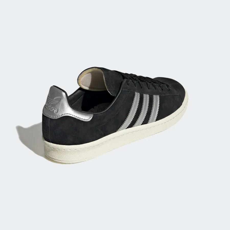 Giày Adidas Campus 'Black Metallic Silver' GX7330 - Ảnh 6