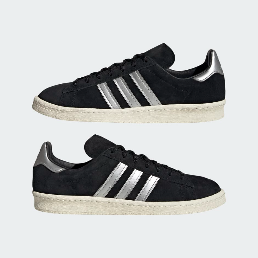 Giày Adidas Campus 'Black Metallic Silver' GX7330 - Ảnh 4