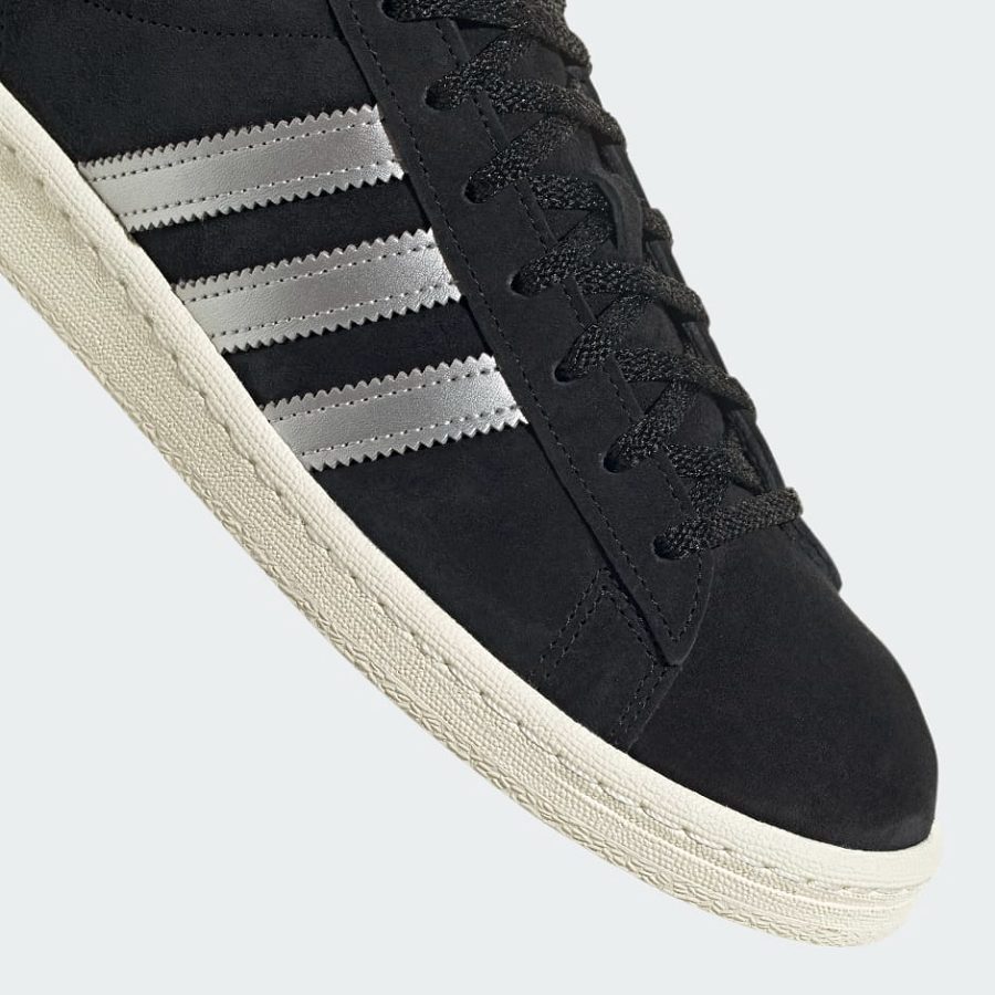 Giày Adidas Campus 'Black Metallic Silver' GX7330 - Ảnh 8