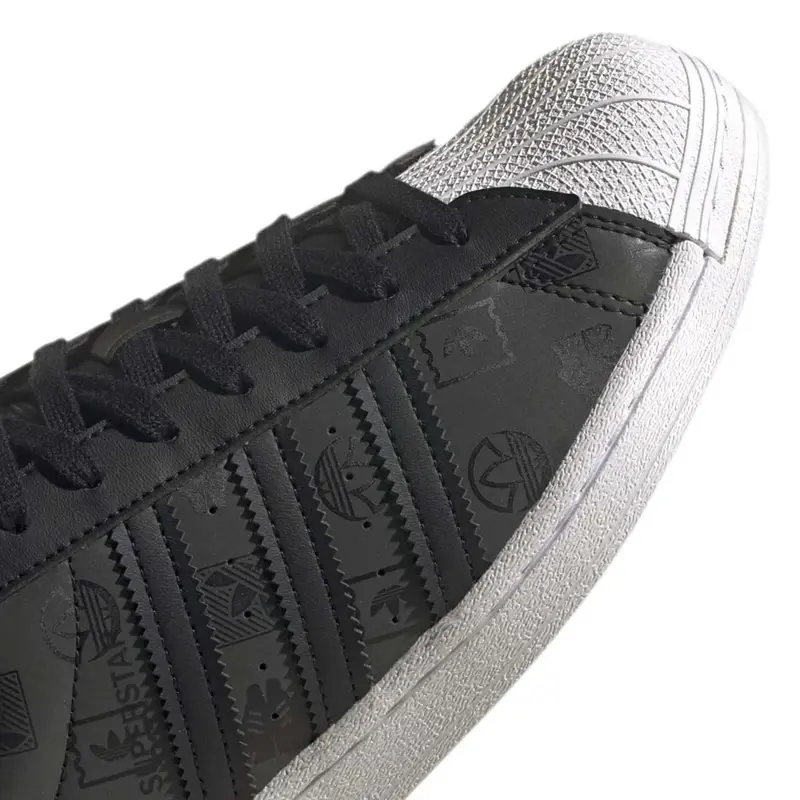 Giày Adidas Superstar Black Logo Print GX8412 - Ảnh 5