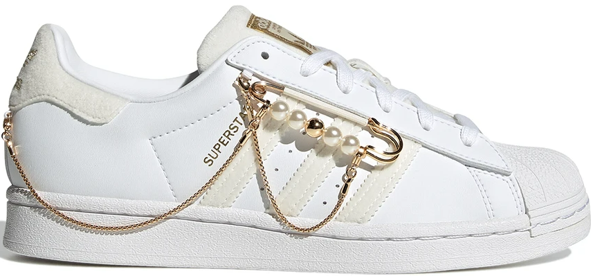 Giày Adidas Superstar Cloud White Off White Gold Metallic GZ3386