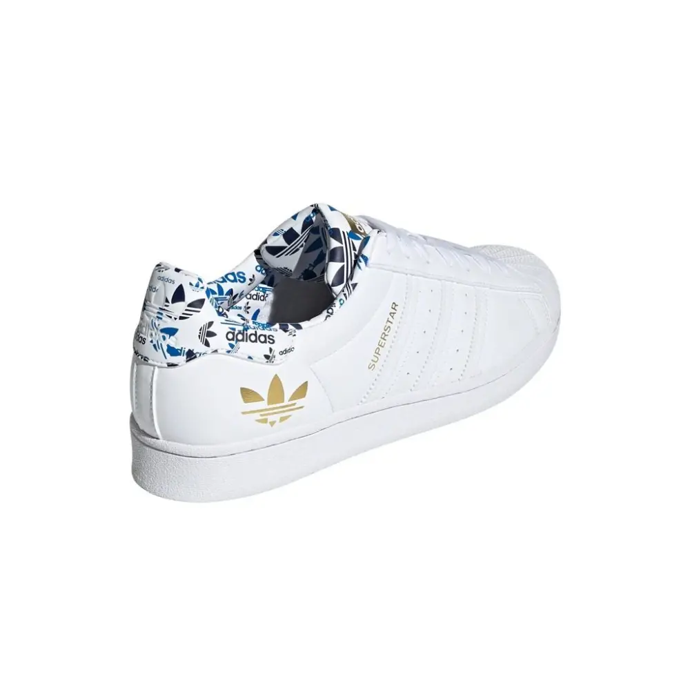 Giày Adidas Superstar 'White Gold Metallic' H00186 - Ảnh 4
