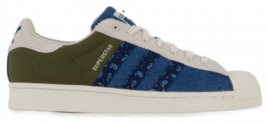 Giày Adidas Superstar Blue Green H04295