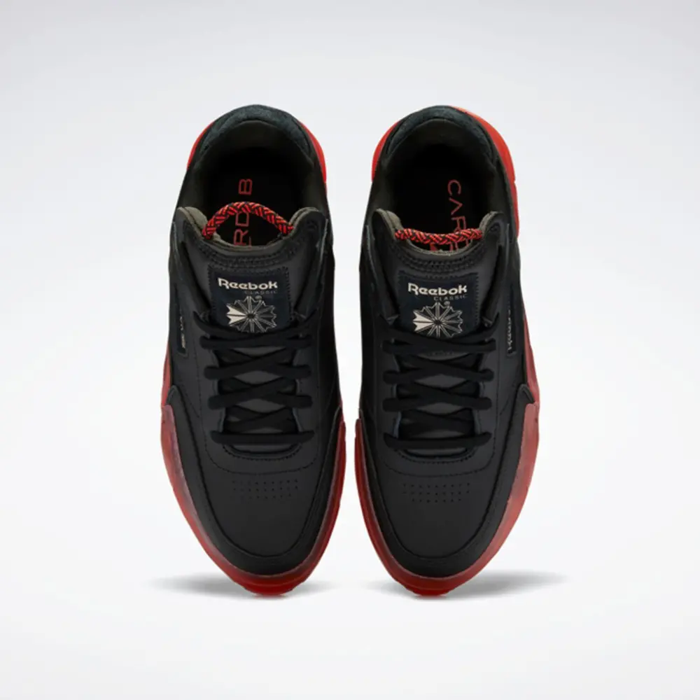 Alternative view of Giày Reebok Club C x Cardi B 'Black Vector Red' H05179