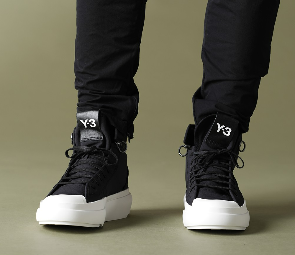 Giày Adidas x Y-3 Ajatu Court High Black Men H05621 - Ảnh 5