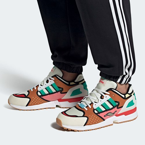 Giày Adidas The Simpsons x ZX 10000 'A-ZX Series - Krusty Burger' H05783 - Ảnh 2