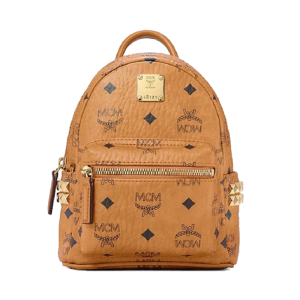 Balo MCM Stark Studs Backpack Visetos Cognac MMKAAVE13CO001