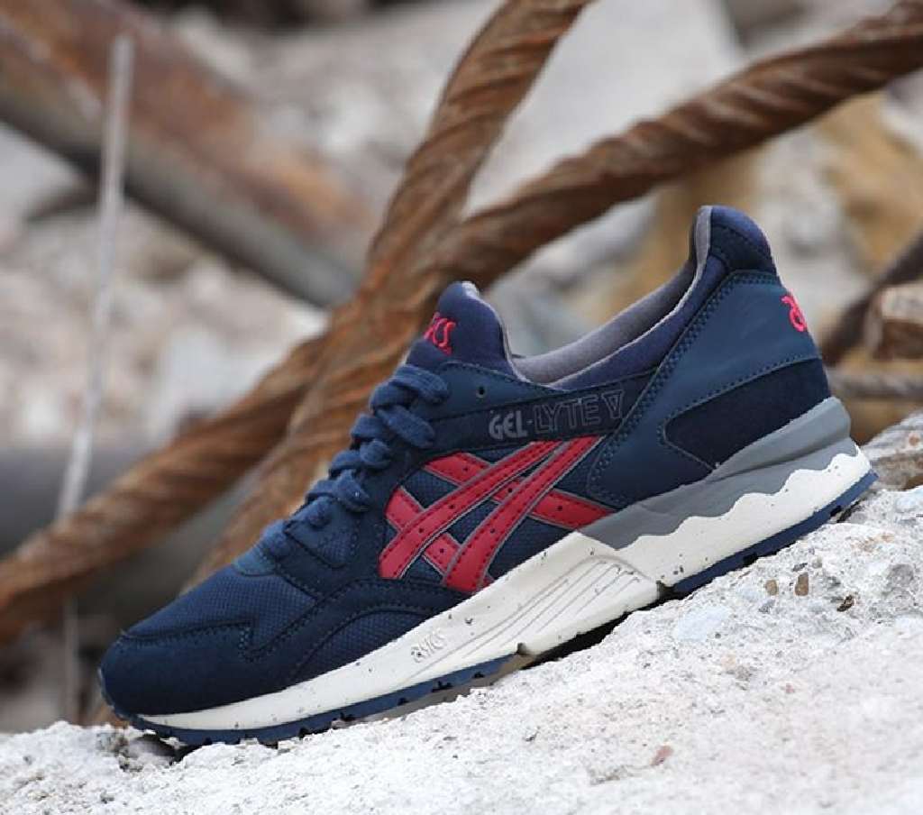 Giày Asics Gel Lyte 5 'Navy Red' H5D0Y-5025 - Ảnh 4