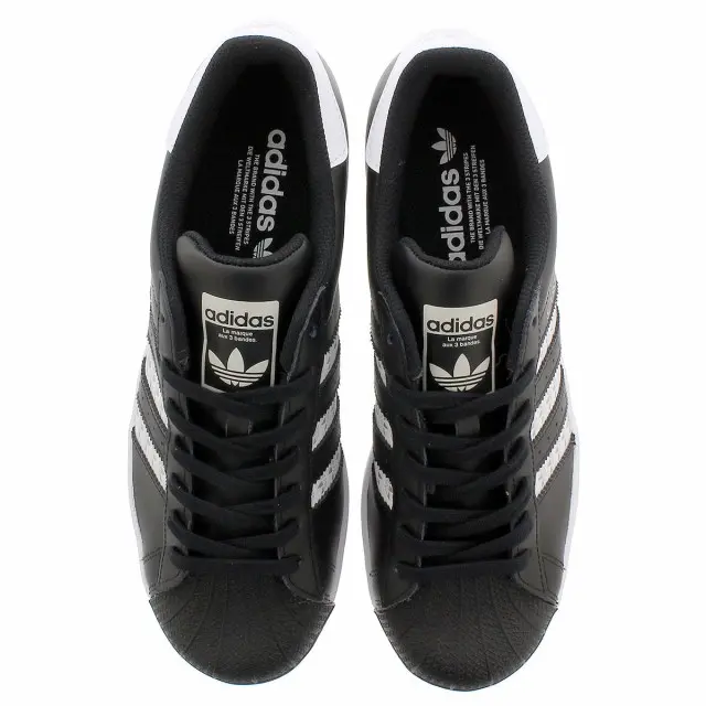 Alternative view of Giày Adidas Superstar Black White H68102