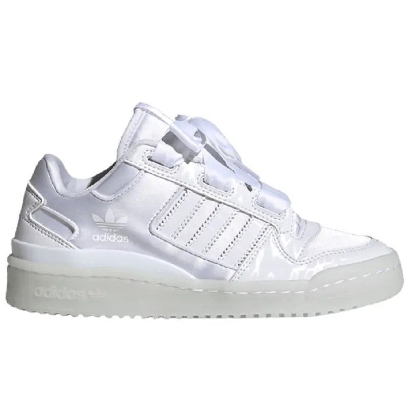 Giày Adidas Forum Satin Low J 'Triple White' H68194