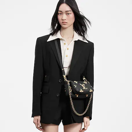 Túi Louis Vuitton Multi Pochette Accessoires Black M45777 - Ảnh 4