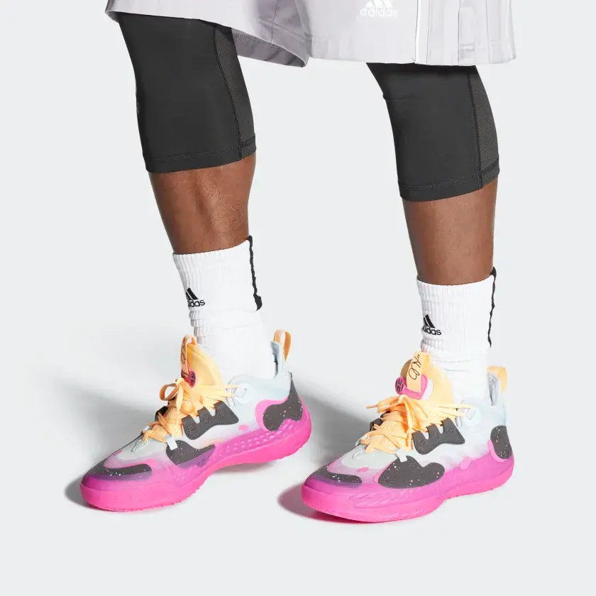 Alternative view of Giày Adidas Harden Vol. 5 Futurenatural 'Screaming Pink' FZ1083