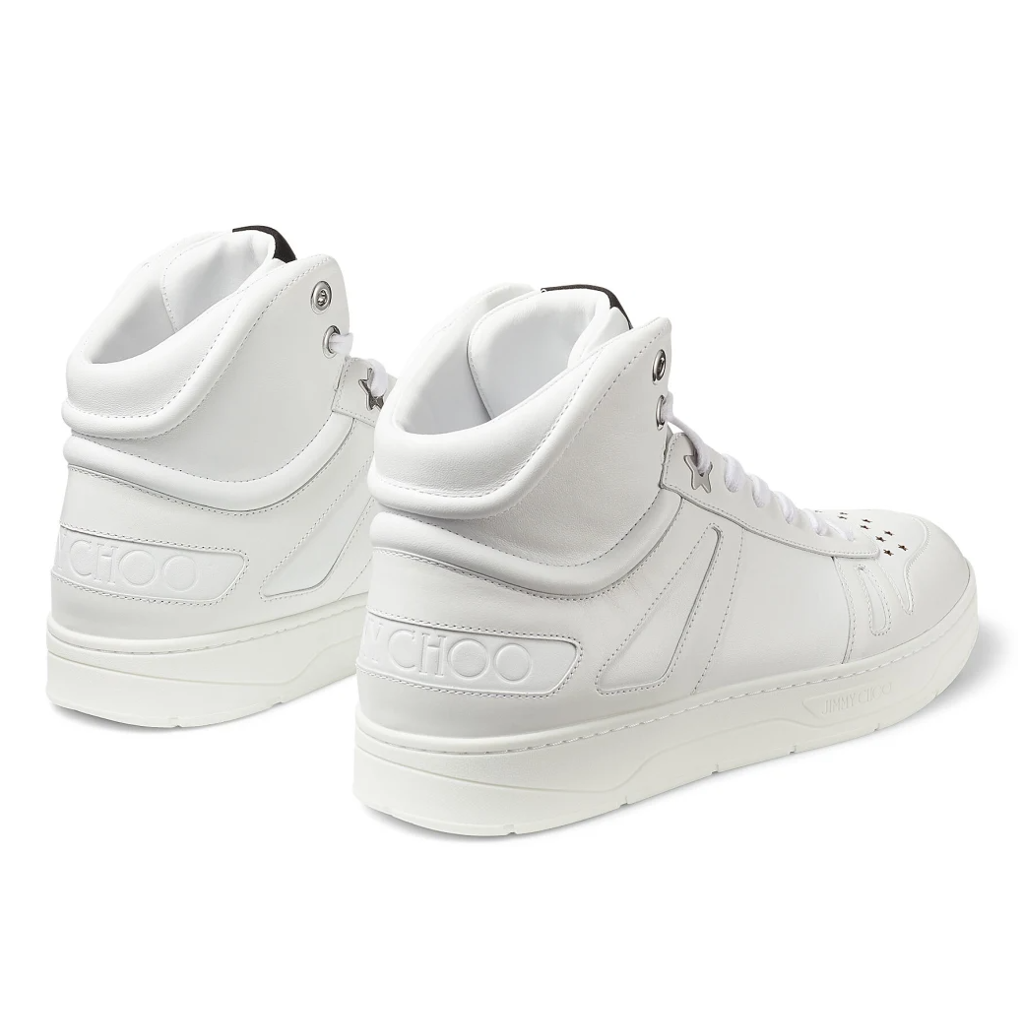Giày Jimmy Choo Hawaii Hi Top/M 'White' HAWAIIHITOPMCLF081101 - Ảnh 3