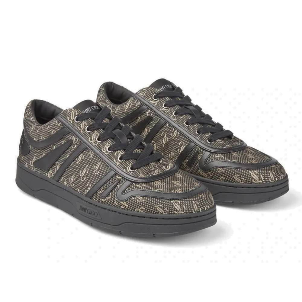 Alternative view of Giày Jimmy Choo Hawaii 'Black Gold' HAWAIIMNBN0C9636