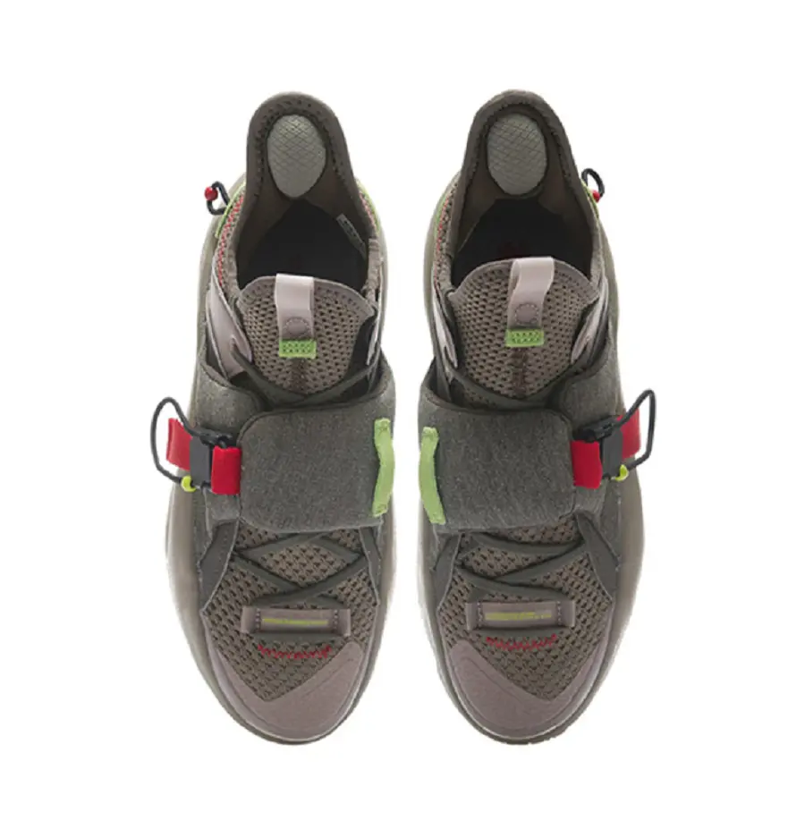 Alternative view of Giày Li Ning High Resilience Basketball 'Ochre Gray' AGBR069-3
