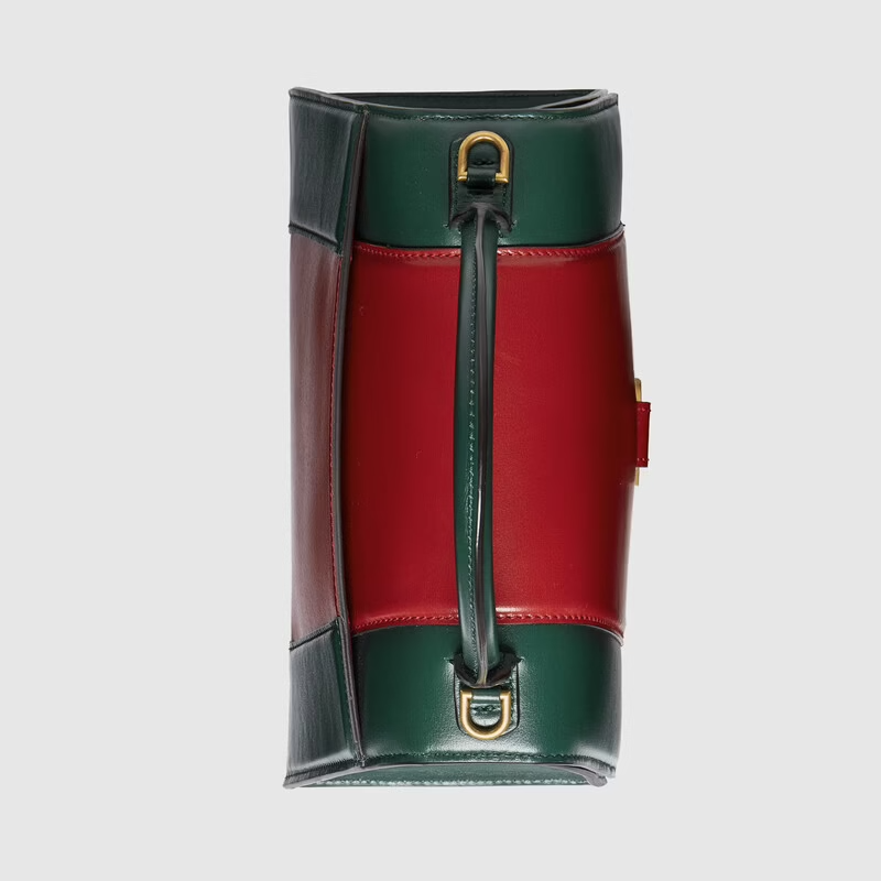 Túi Gucci The Hacker Project Small Hourglass Green And Red Leather 681697-1D6WT-3343 - Ảnh 2