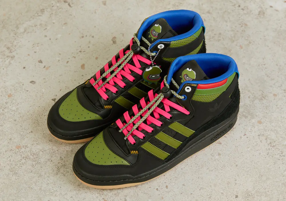 Giày Adidas Forum Mid RT Hebru Brantley 'Black' GZ4396 - Ảnh 3