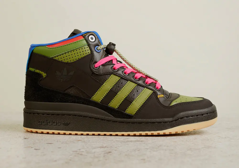 Alternative view of Giày Adidas Forum Mid RT Hebru Brantley 'Black' GZ4396