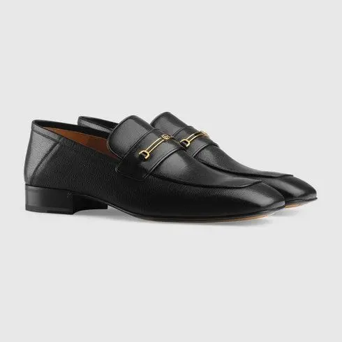 Alternative view of Giày Gucci Leather loafer with Horsebit and Double G 563264 0G0V0 1000