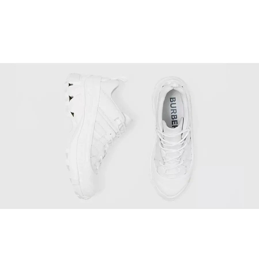 Giày Burberry Arthur Leather White 80372461 - Ảnh 5